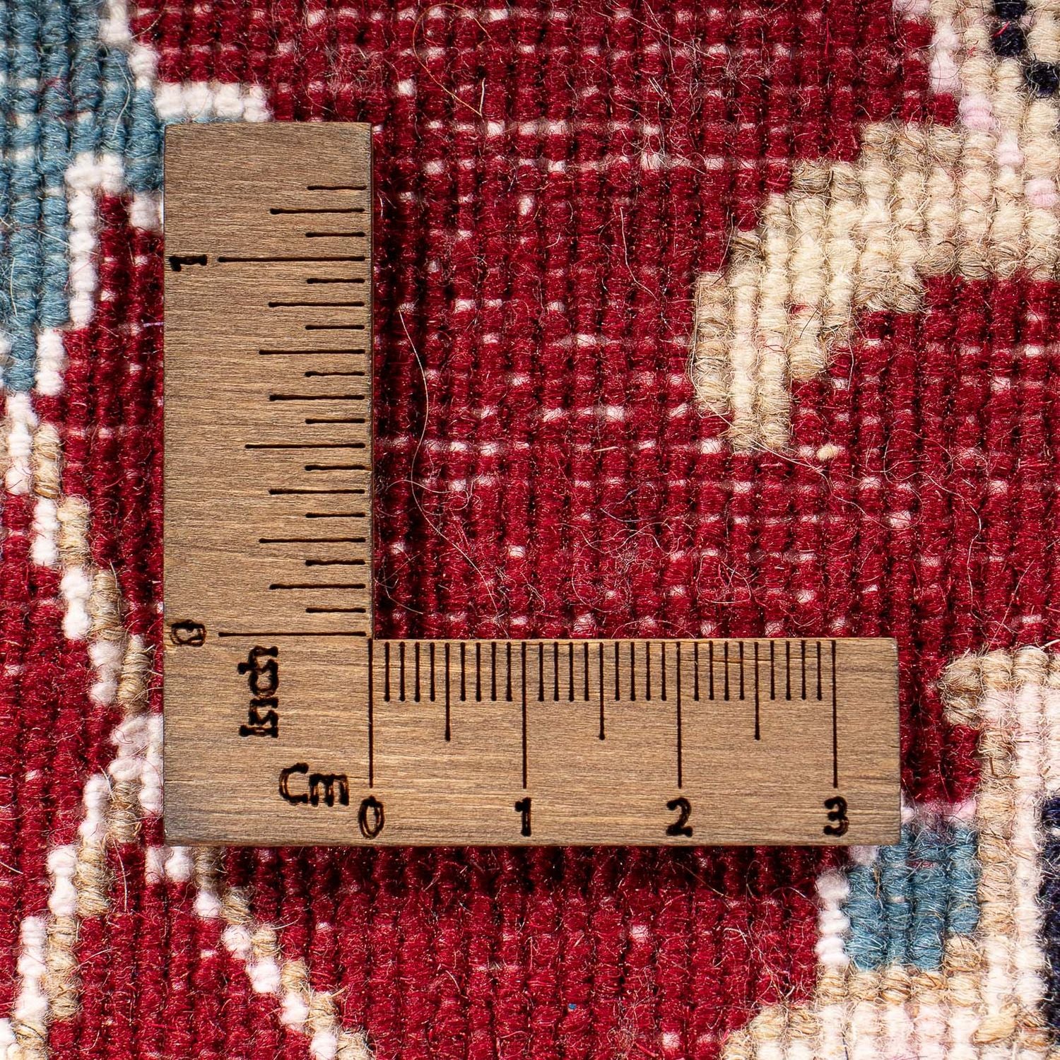 Tapis persan - Nain - 89 x 56 cm - rouge foncé
