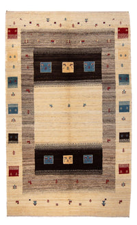 Tapis Gabbeh - Loribaft Persan - 240 x 153 cm - beige