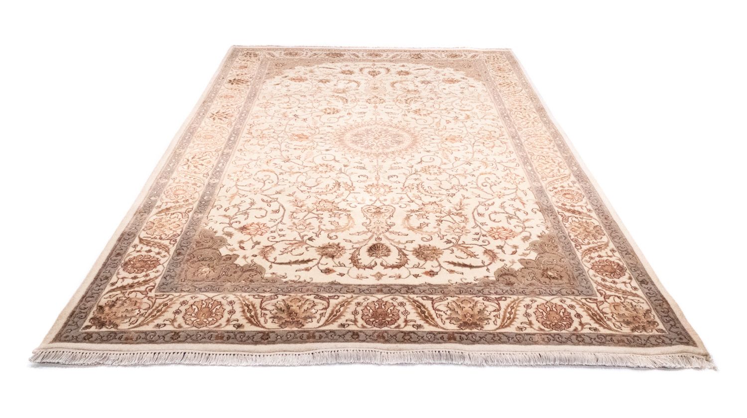 Tapis persan - Keshan - 306 x 198 cm - beige