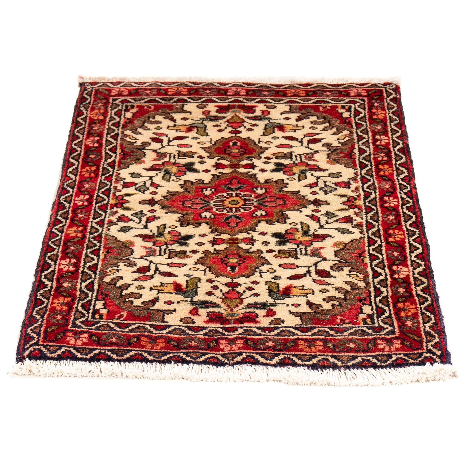 Tapis persan - Nomadic - 77 x 57 cm - beige
