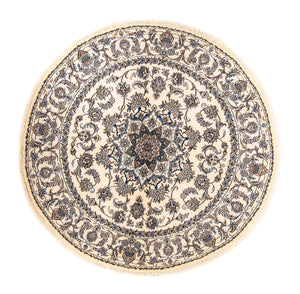 Tapis persan - Nain ronde  - 200 x 200 cm - beige