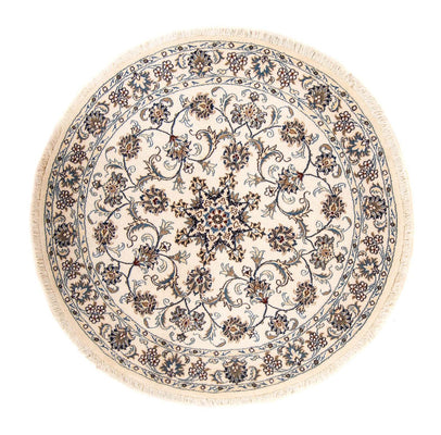 Tapis persan - Nain ronde  - 150 x 150 cm - beige