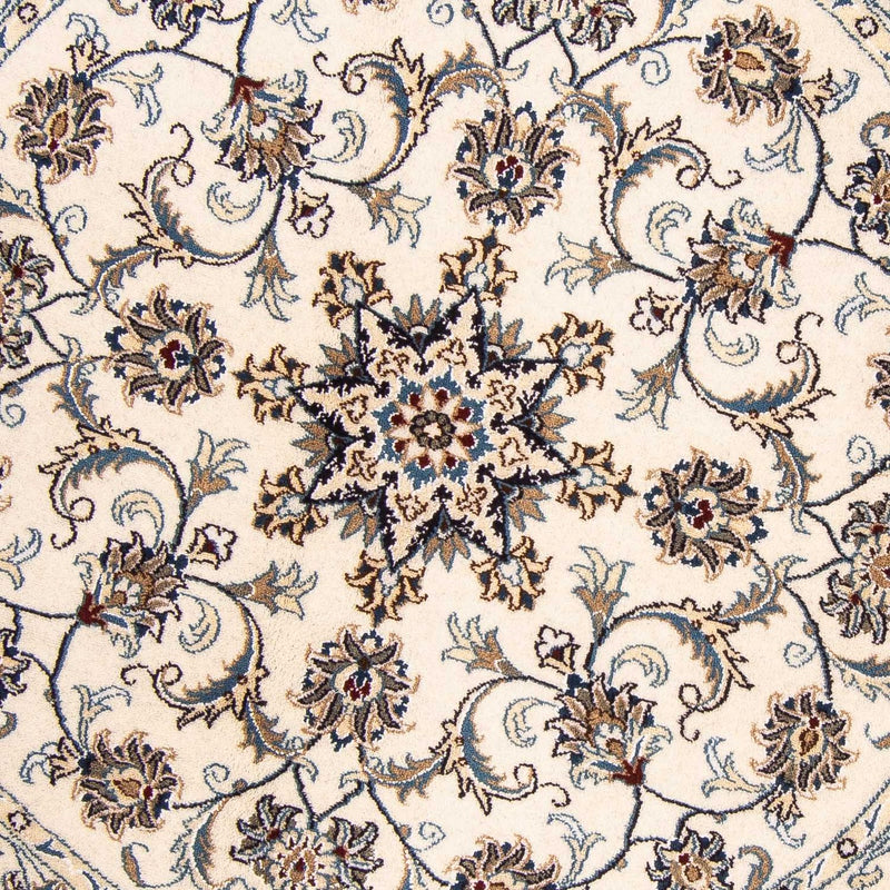 Tapis persan - Nain ronde  - 150 x 150 cm - beige