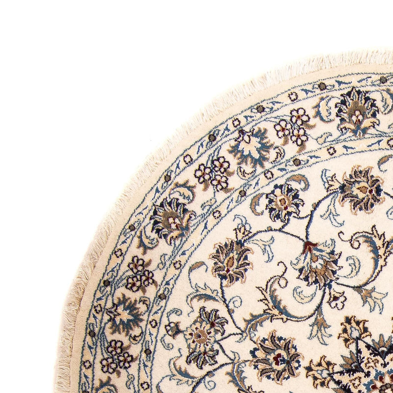 Tapis persan - Nain ronde  - 150 x 150 cm - beige