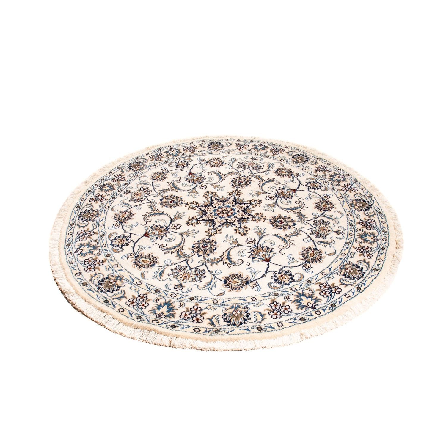 Tapis persan - Nain ronde  - 150 x 150 cm - beige