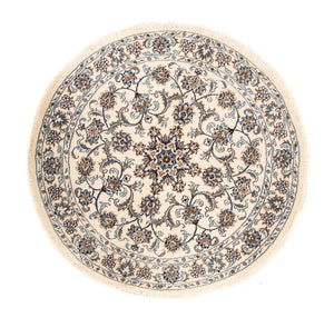 Tapis persan - Nain ronde  - 150 x 150 cm - beige
