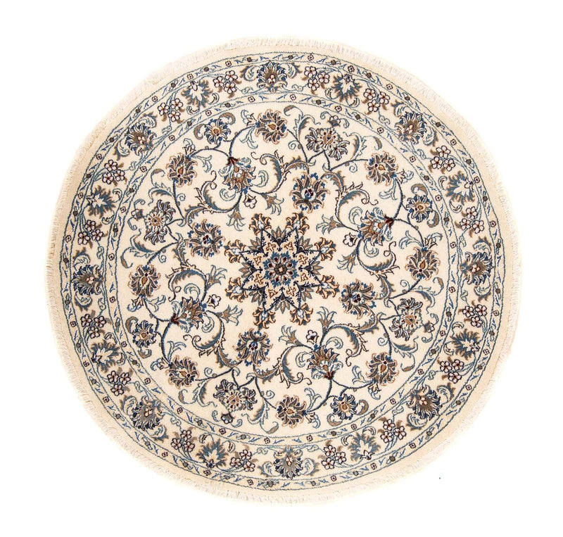 Tapis persan - Nain ronde  - 150 x 150 cm - beige