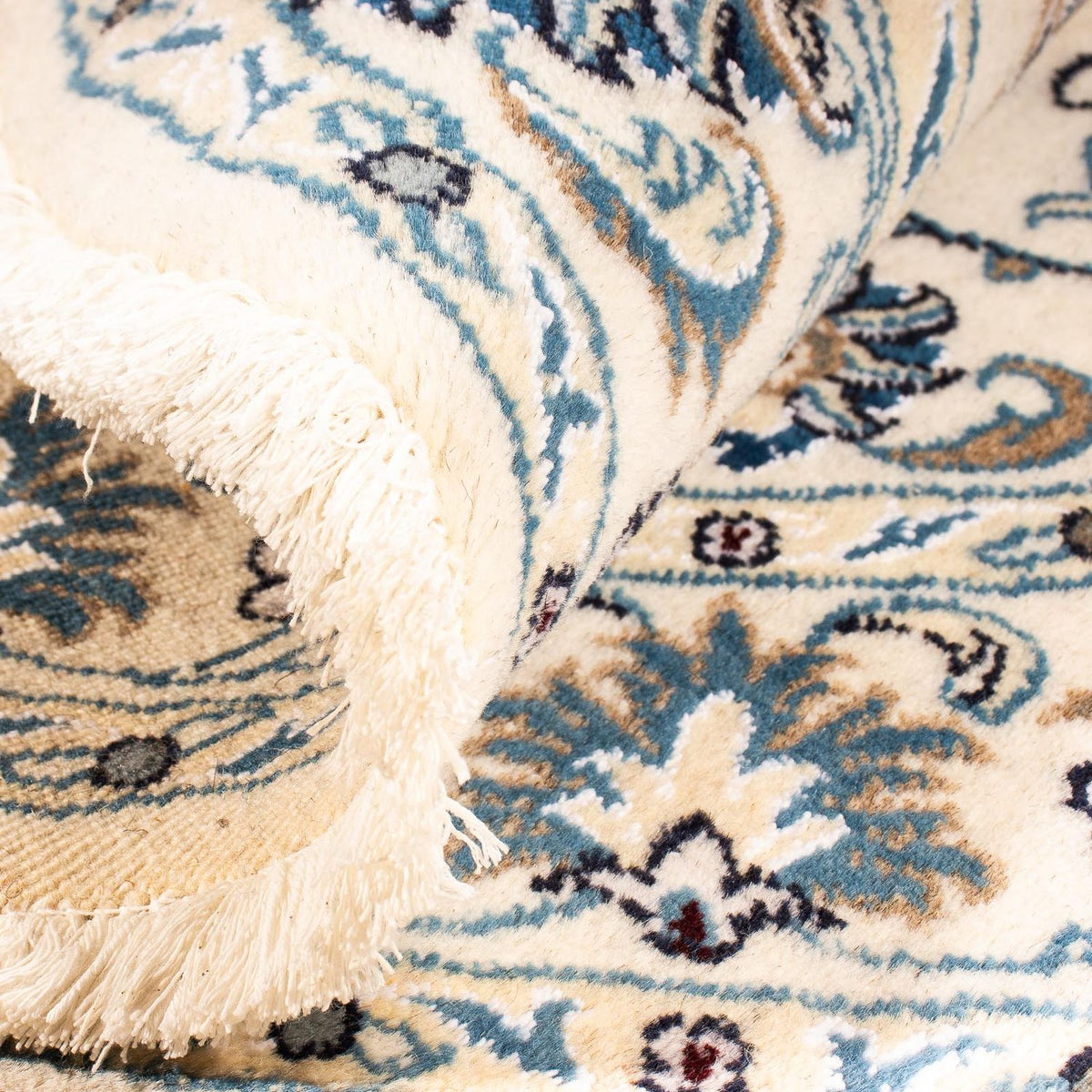 Tapis persan - Nain ronde  - 150 x 150 cm - beige