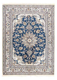 Tapis persan - Nain - 198 x 149 cm - bleu foncé