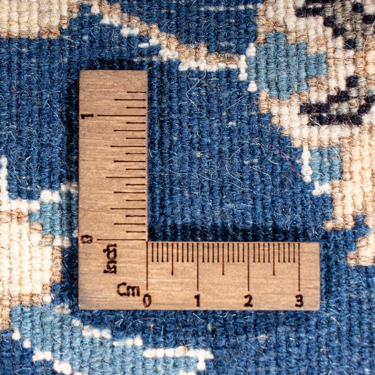 Tapis persan - Nain - 140 x 87 cm - bleu foncé
