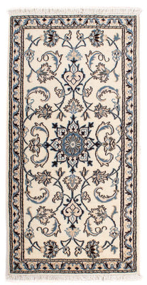 Tapis persan - Nain - 139 x 70 cm - beige