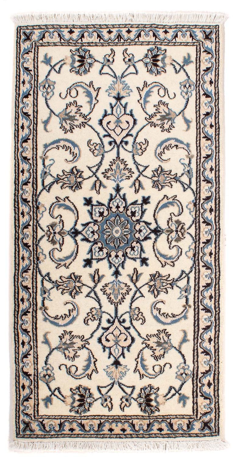 Tapis persan - Nain - 139 x 70 cm - beige