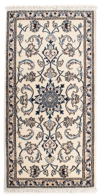 Tapis persan - Nain - 139 x 70 cm - beige