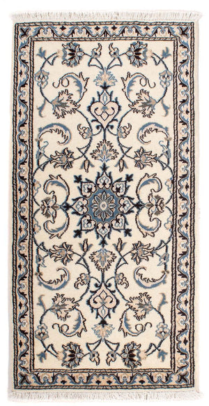 Tapis persan - Nain - 139 x 70 cm - beige