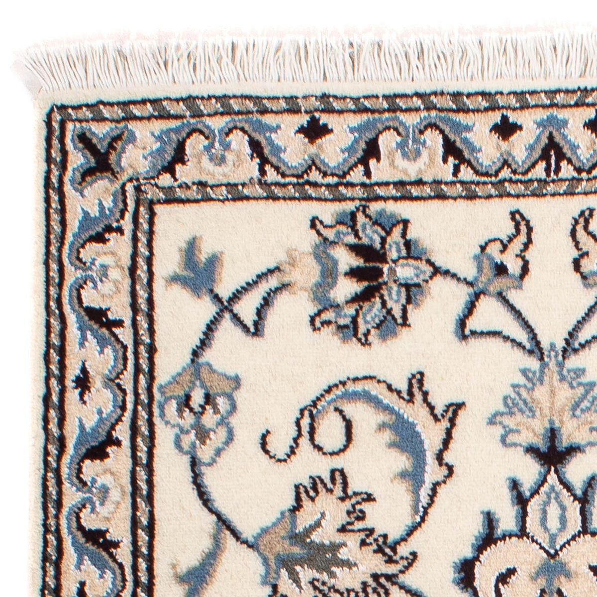 Tapis persan - Nain - 139 x 70 cm - beige