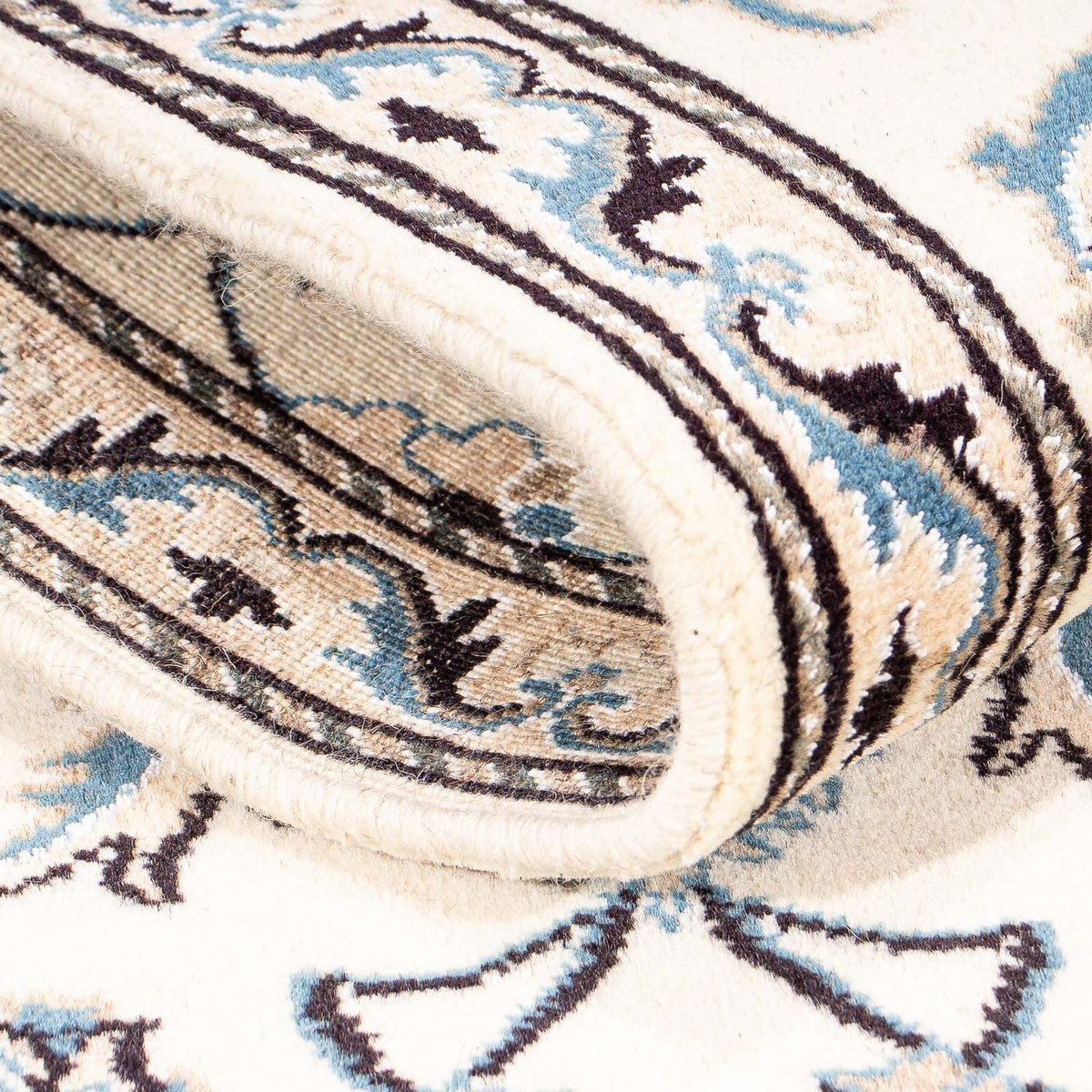 Tapis persan - Nain - 139 x 70 cm - beige