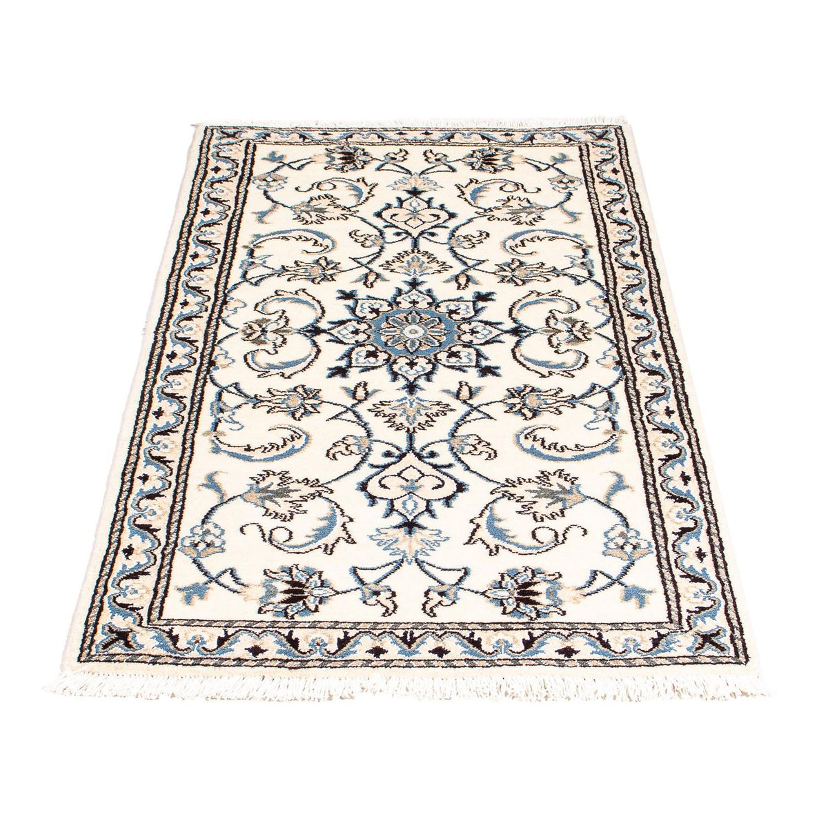 Tapis persan - Nain - 139 x 70 cm - beige
