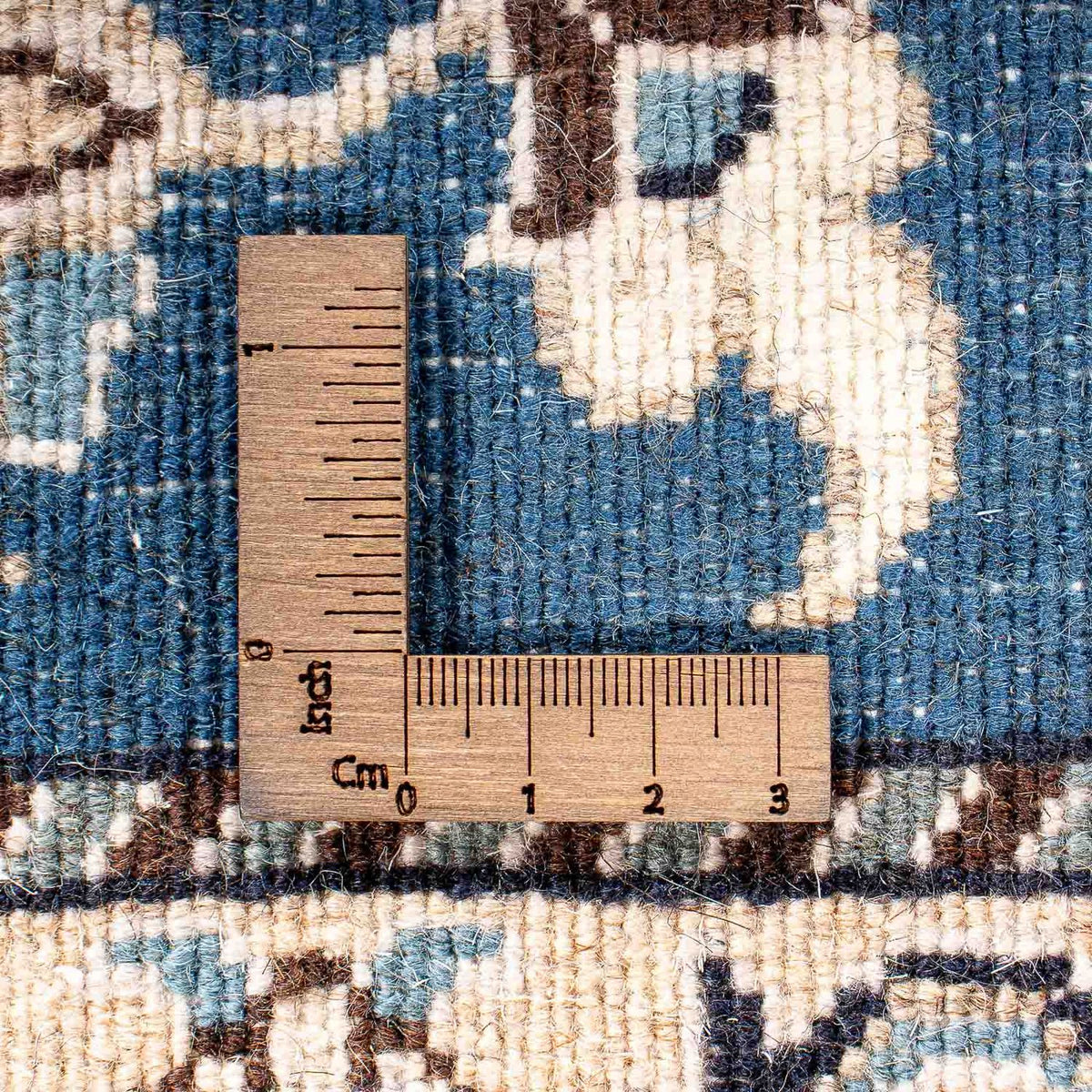 Tapis persan - Nain - 135 x 68 cm - bleu foncé