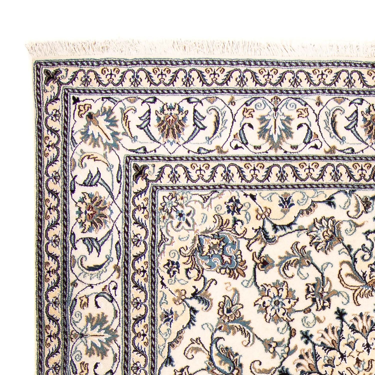 Tapis persan - Nain carré  - 200 x 195 cm - beige