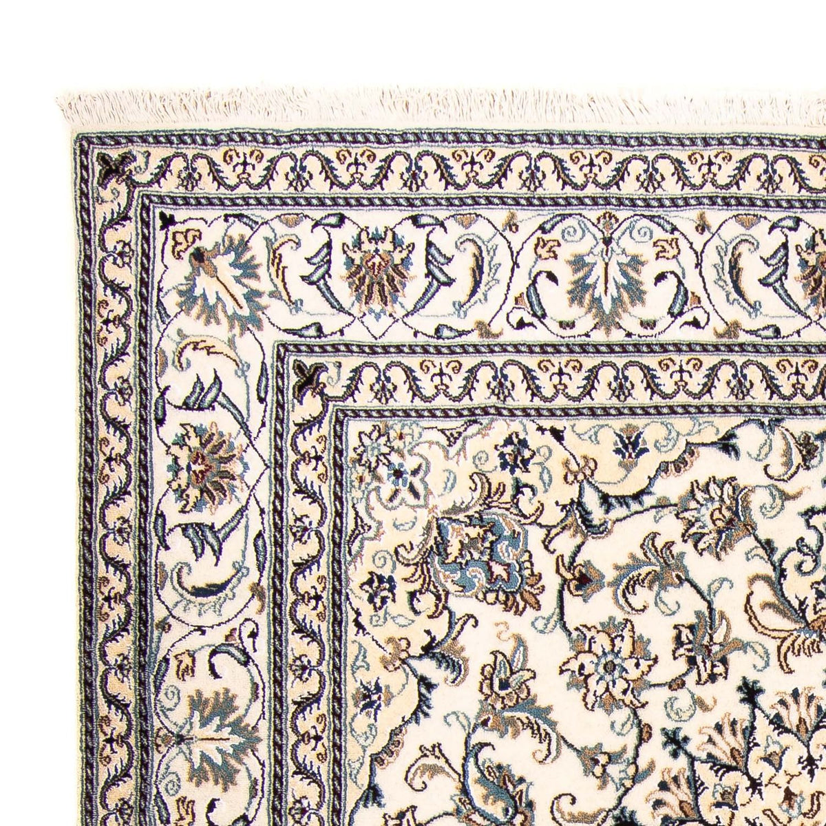Tapis persan - Nain carré  - 200 x 195 cm - beige