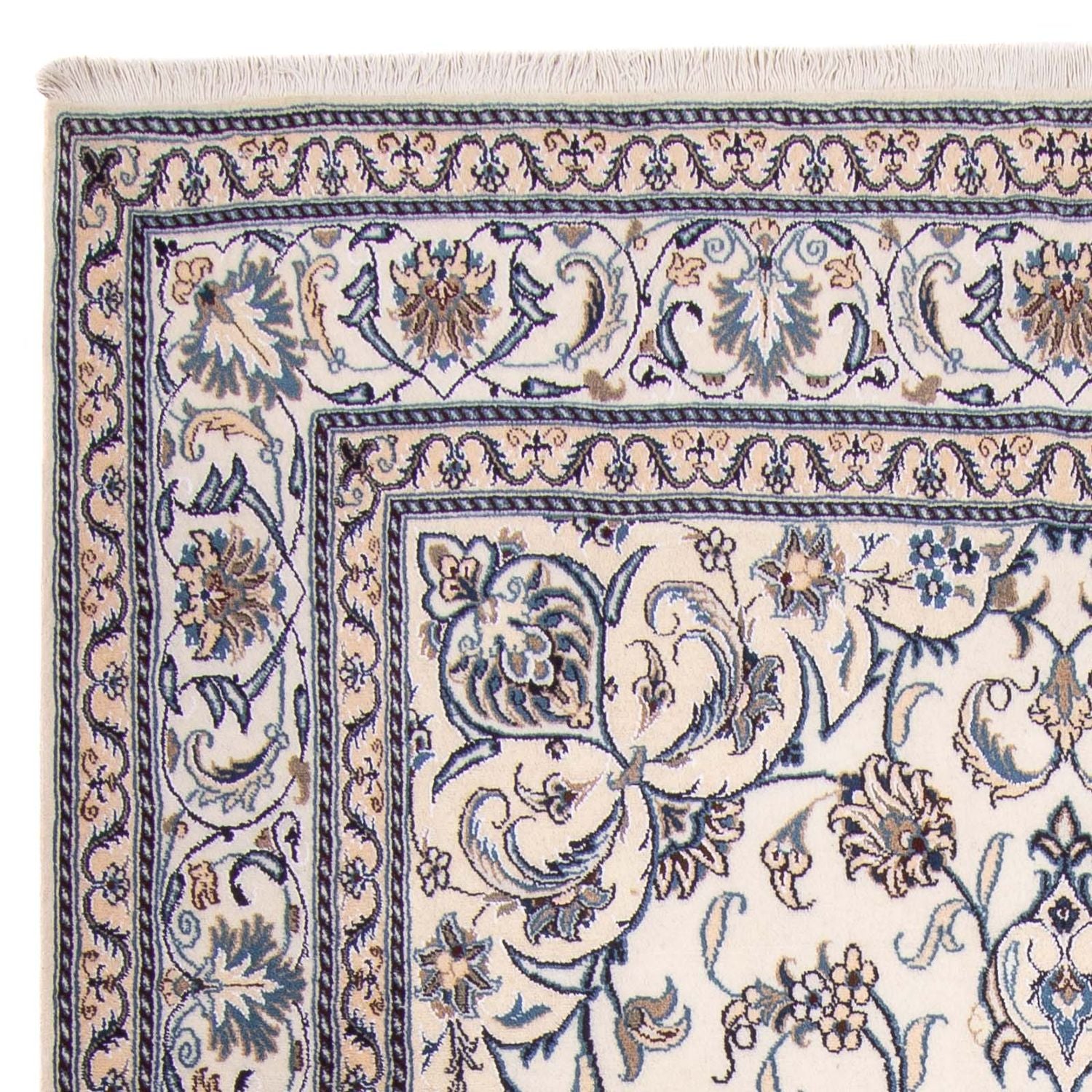 Tapis persan - Nain - 266 x 198 cm - beige