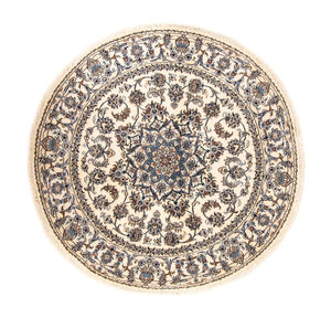Tapis persan - Nain ronde  - 200 x 200 cm - beige
