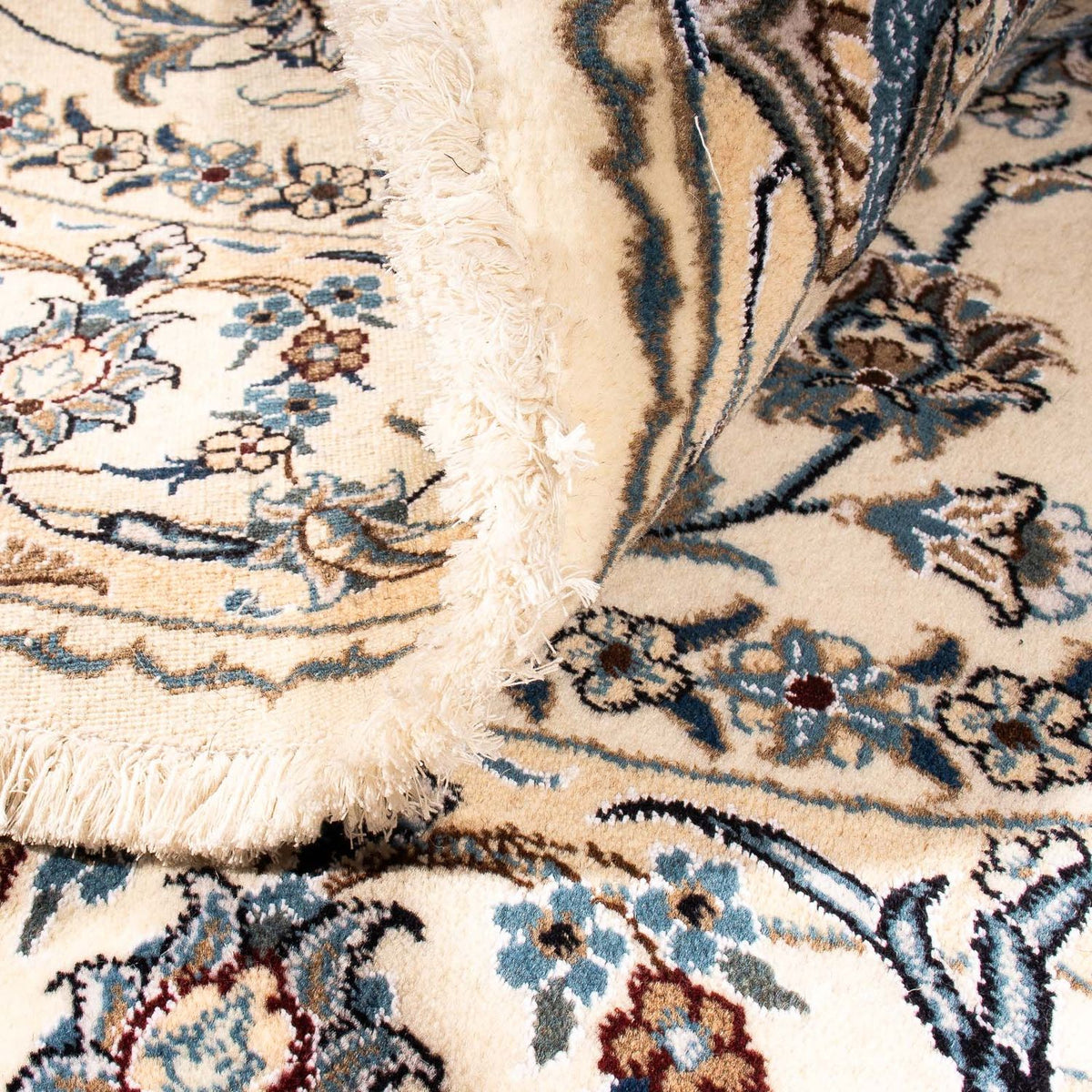 Tapis persan - Nain ronde  - 200 x 200 cm - beige