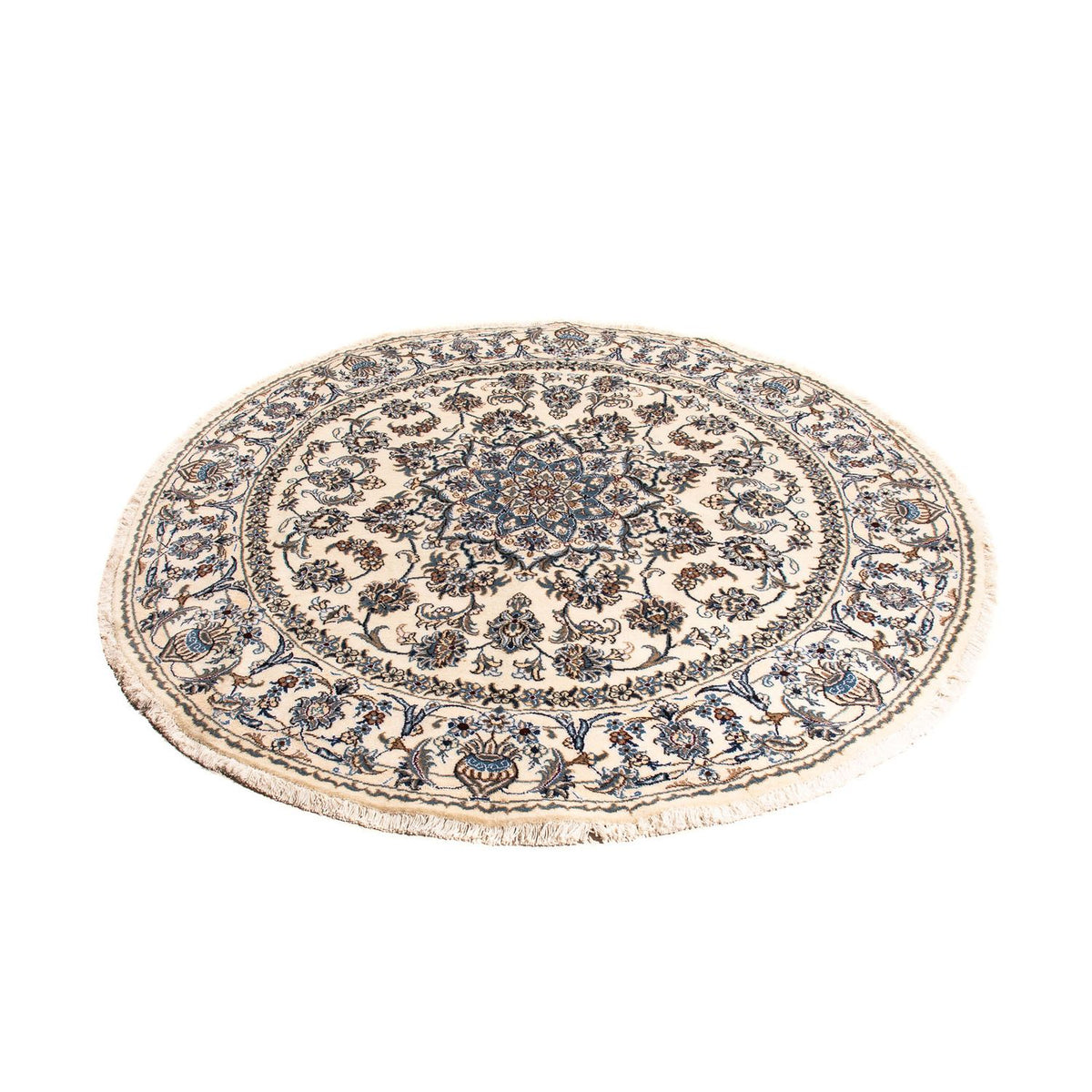Tapis persan - Nain ronde  - 200 x 200 cm - beige