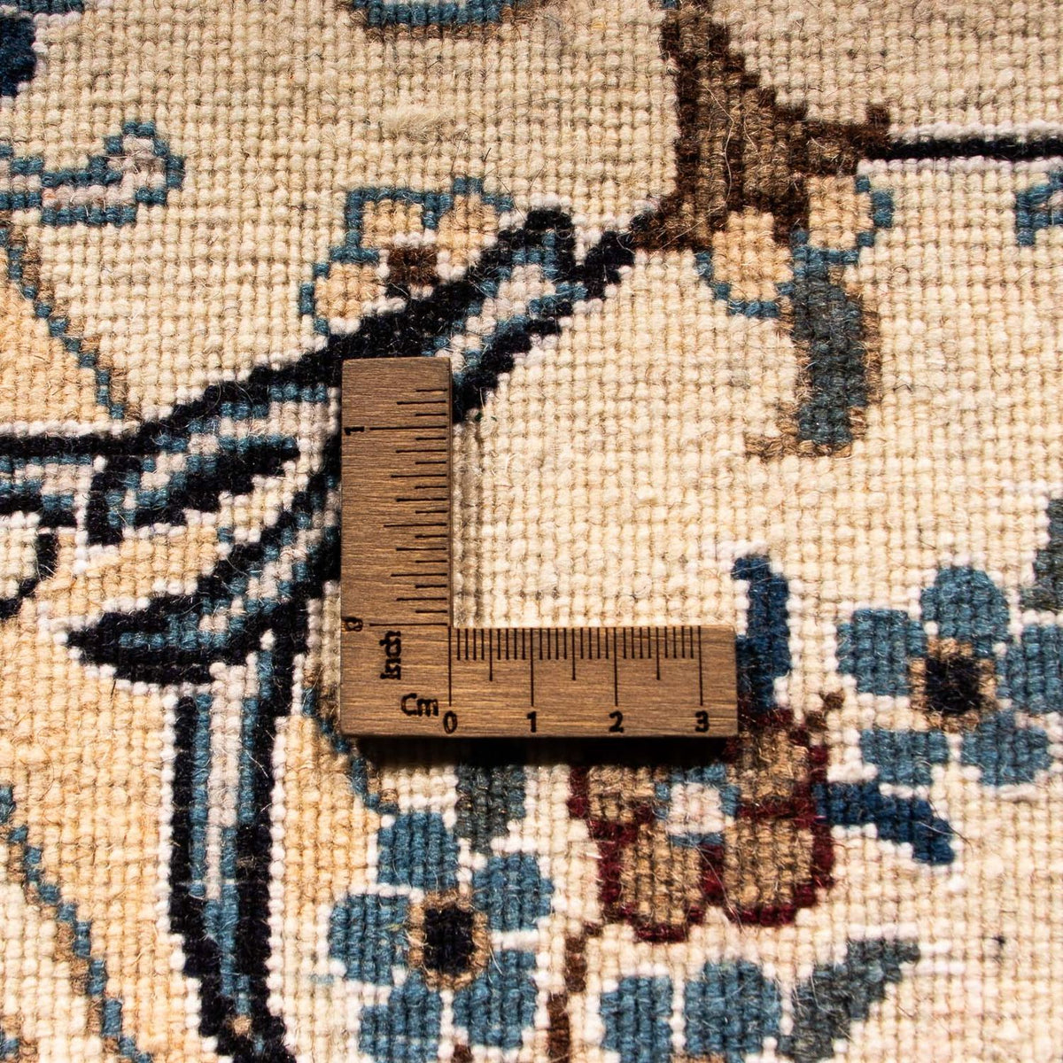 Tapis persan - Nain ronde  - 200 x 200 cm - beige