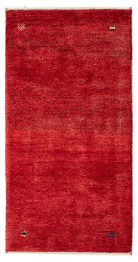 Tapis Gabbeh - Loribaft Persan - 136 x 64 cm - rouge foncé