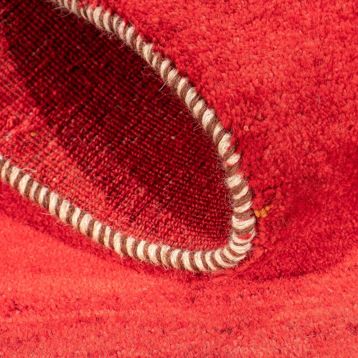 Tapis Gabbeh - Loribaft Persan - 140 x 72 cm - rouge foncé