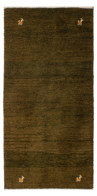 Tapis Gabbeh - Loribaft Persan - 144 x 70 cm - marron foncé