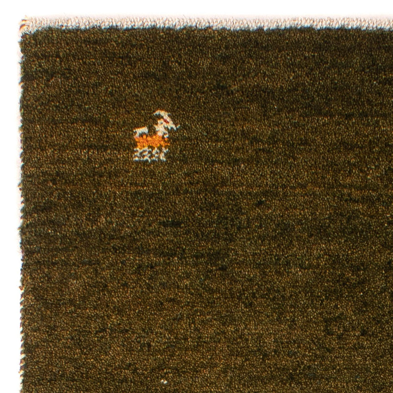 Tapis Gabbeh - Loribaft Persan - 144 x 70 cm - marron foncé
