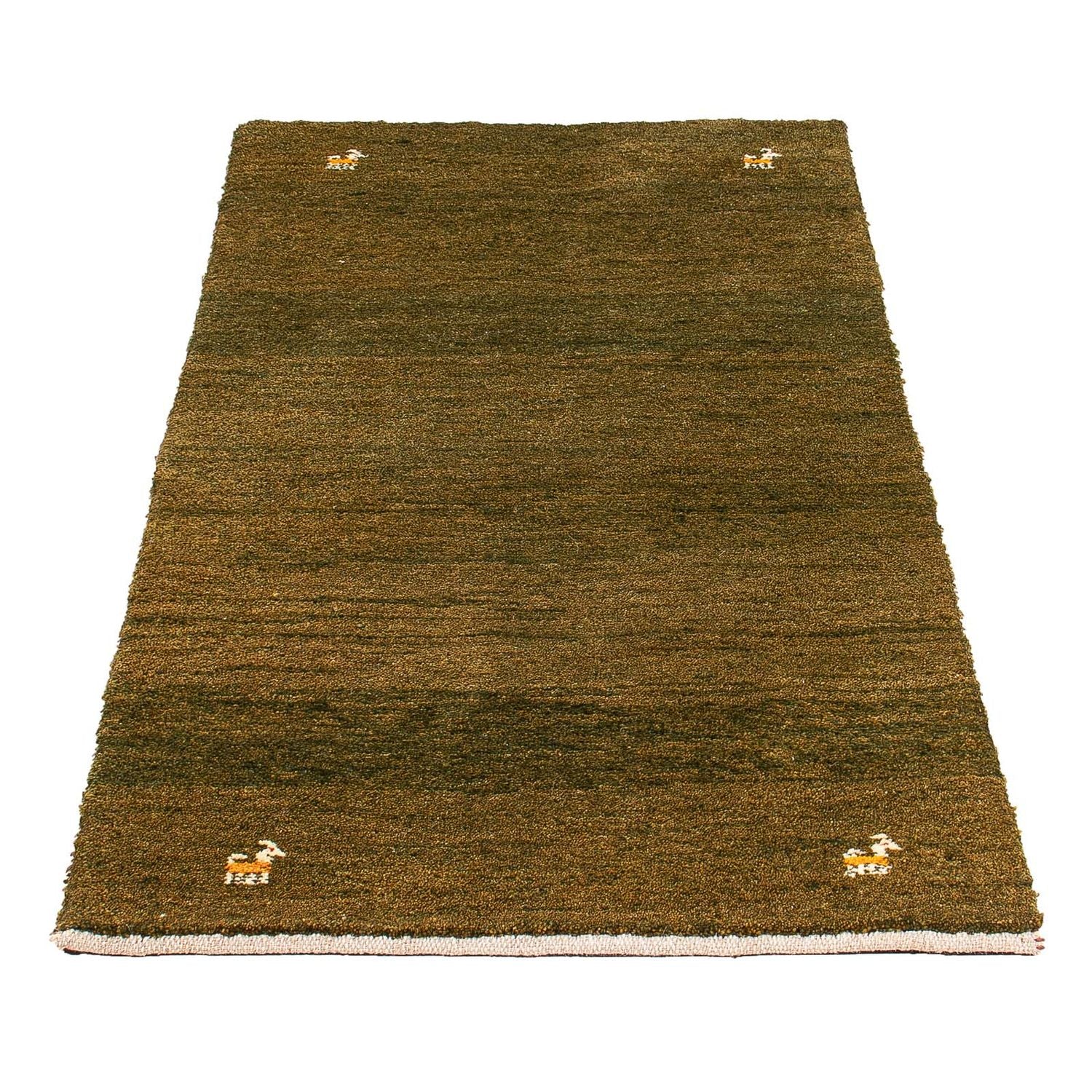 Tapis Gabbeh - Loribaft Persan - 144 x 70 cm - marron foncé