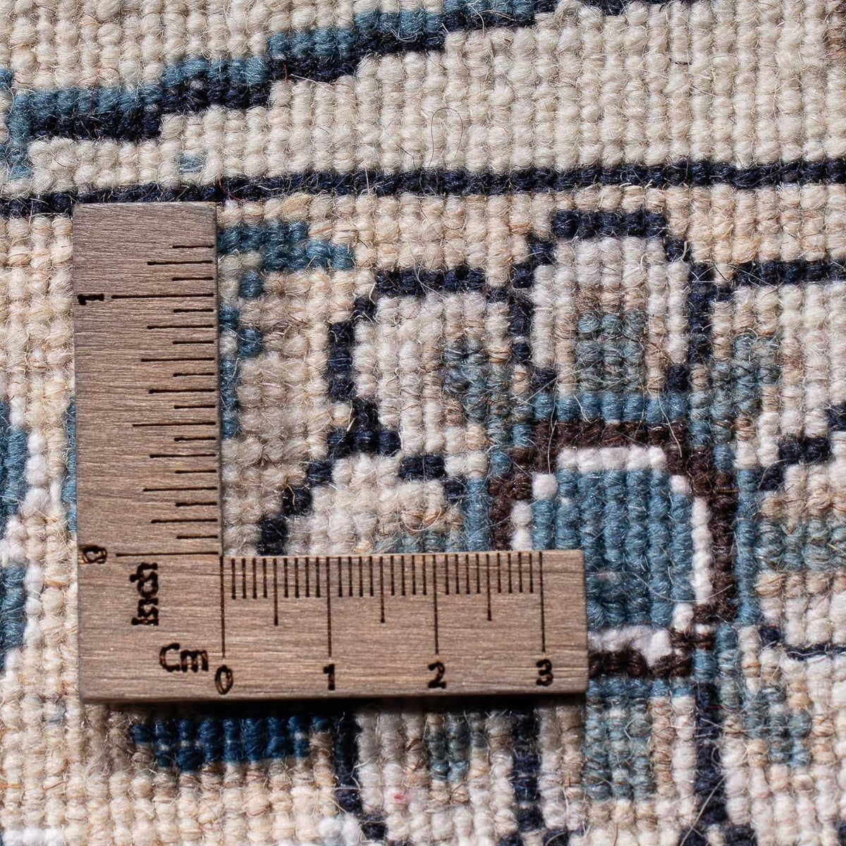 Tapis persan - Nain - 300 x 245 cm - bleu foncé