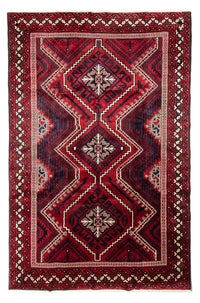 Tapis persan - Nomadic - 326 x 230 cm - rouge foncé