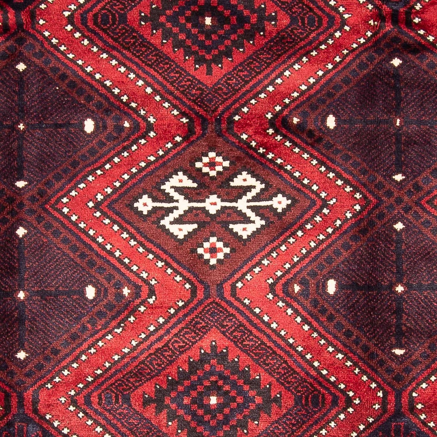 Tapis persan - Nomadic - 310 x 226 cm - rouge foncé