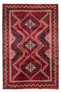Tapis persan - Nomadic - 306 x 235 cm - rouge foncé