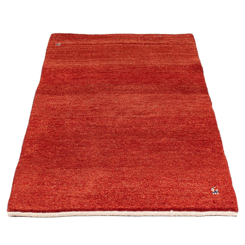 Tapis Gabbeh - Loribaft Persan - 142 x 75 cm - rouille