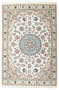 Tapis persan - Nain - Royal - 147 x 100 cm - beige