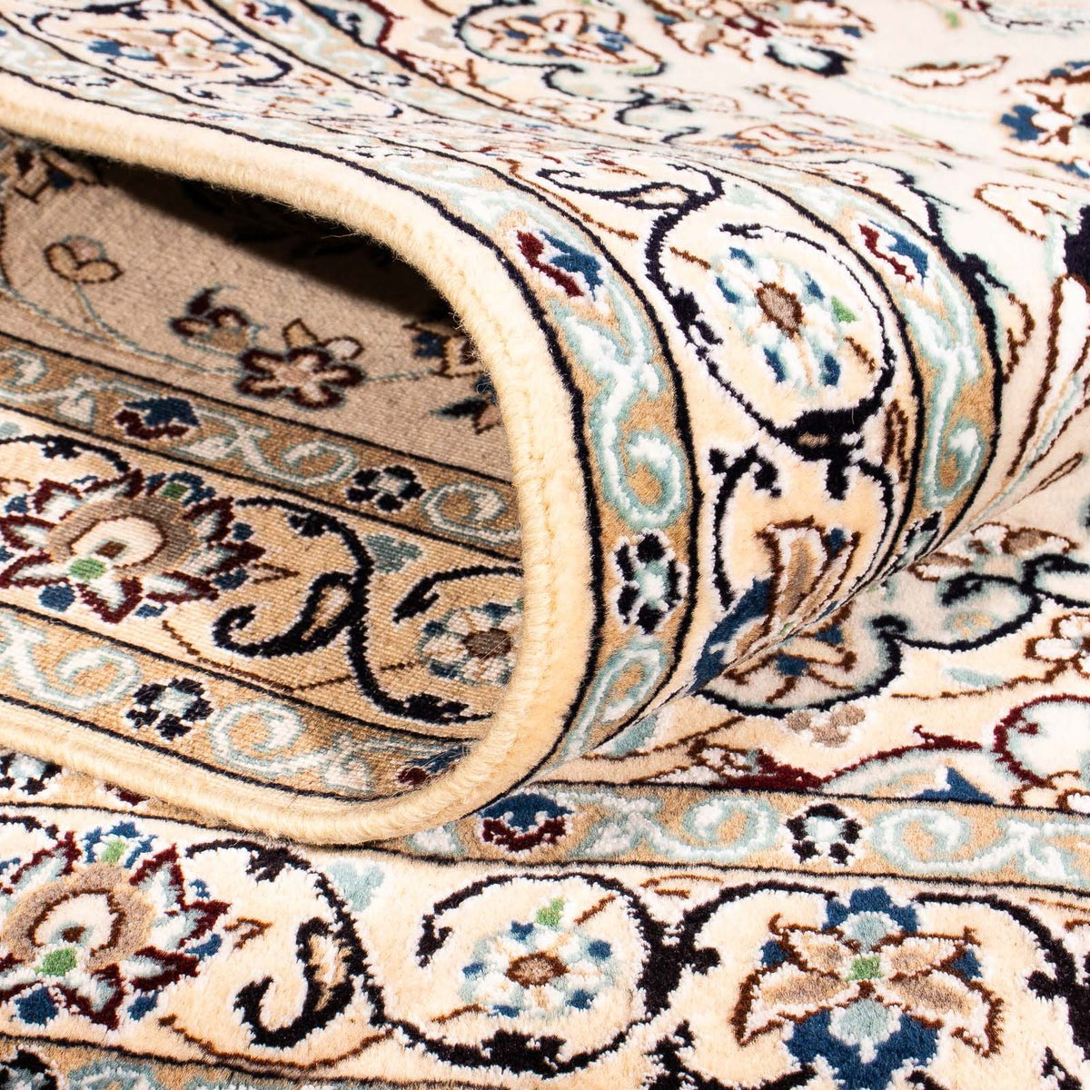 Tapis persan - Nain - Royal - 175 x 113 cm - beige