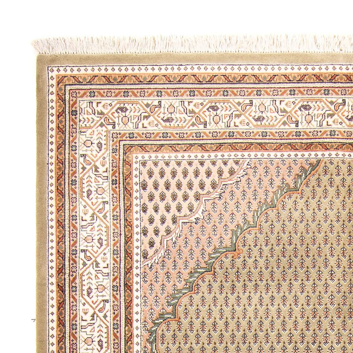 Tapis oriental - Mir - Indus - 238 x 176 cm - beige clair