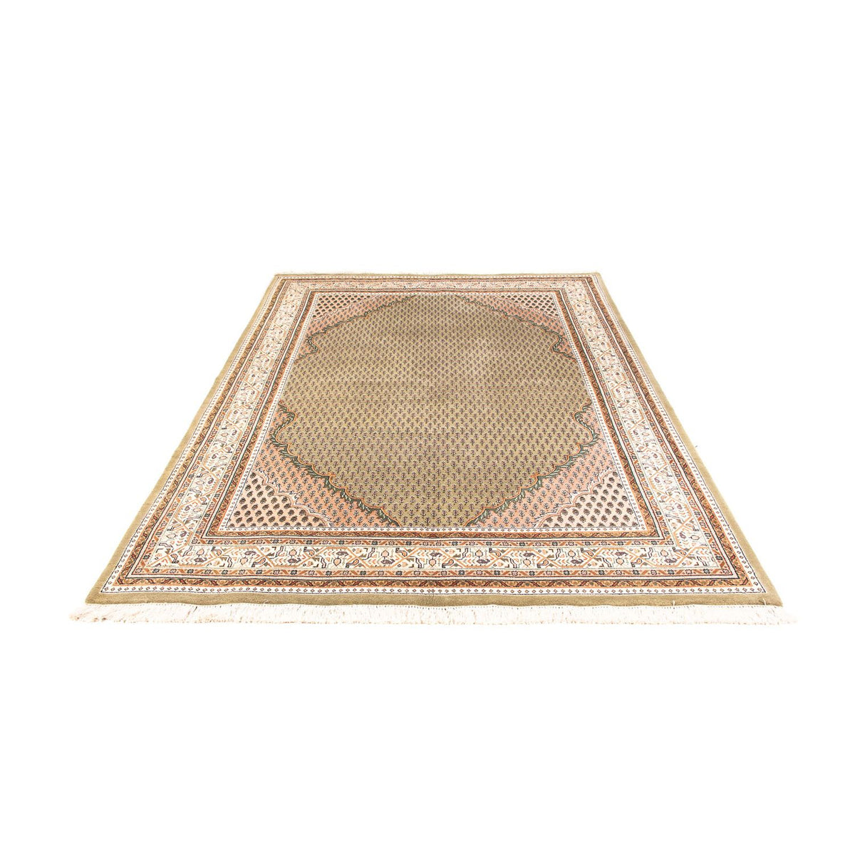 Tapis oriental - Mir - Indus - 238 x 176 cm - beige clair