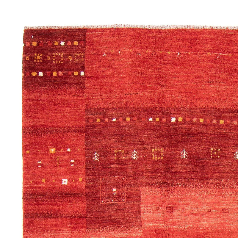 Tapis Gabbeh - Loribaft Persan - 248 x 180 cm - rouge foncé