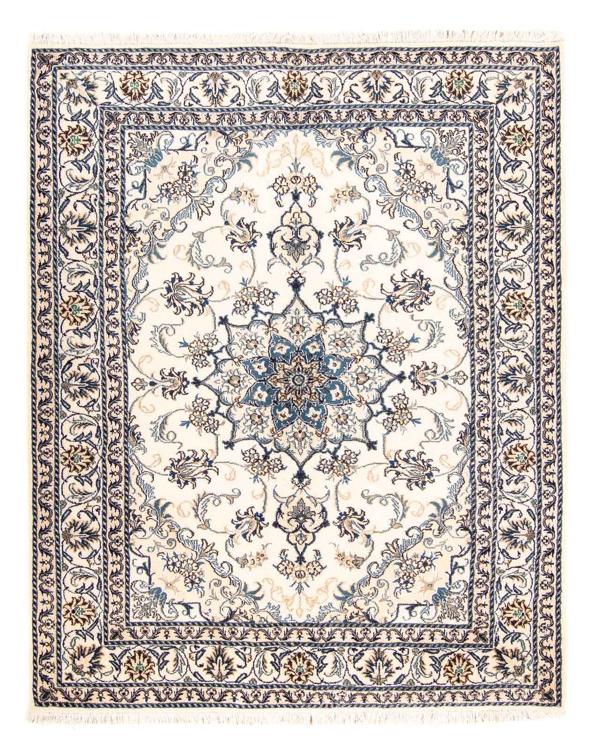 Tapis persan - Nain - 197 x 148 cm - beige