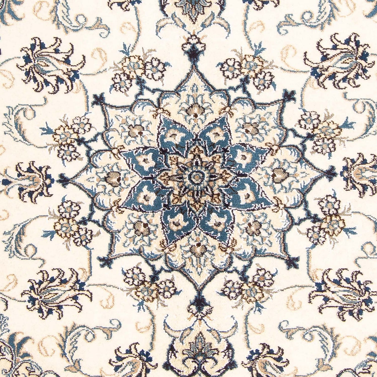Tapis persan - Nain - 197 x 148 cm - beige