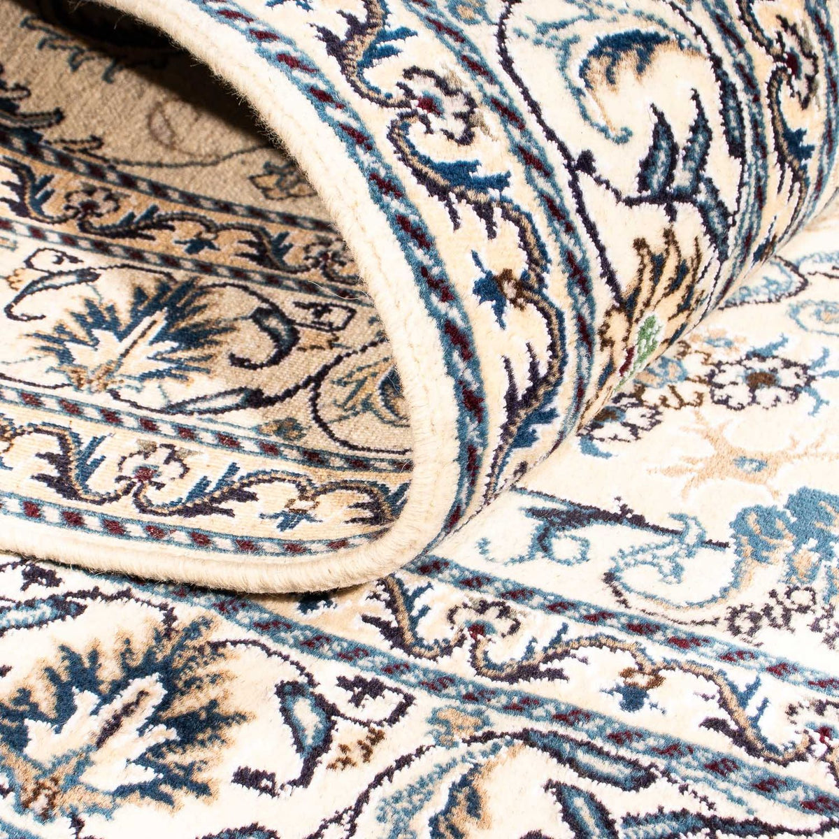 Tapis persan - Nain - 197 x 148 cm - beige