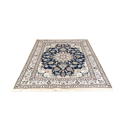 Tapis persan - Nain - 195 x 146 cm - bleu foncé