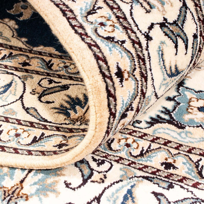 Tapis persan - Nain - 195 x 146 cm - bleu foncé