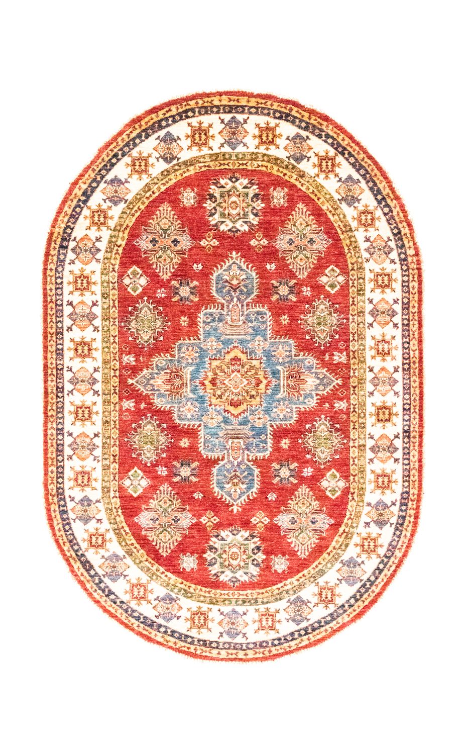 Tapis Ziegler ovale  - 211 x 141 cm - rouge